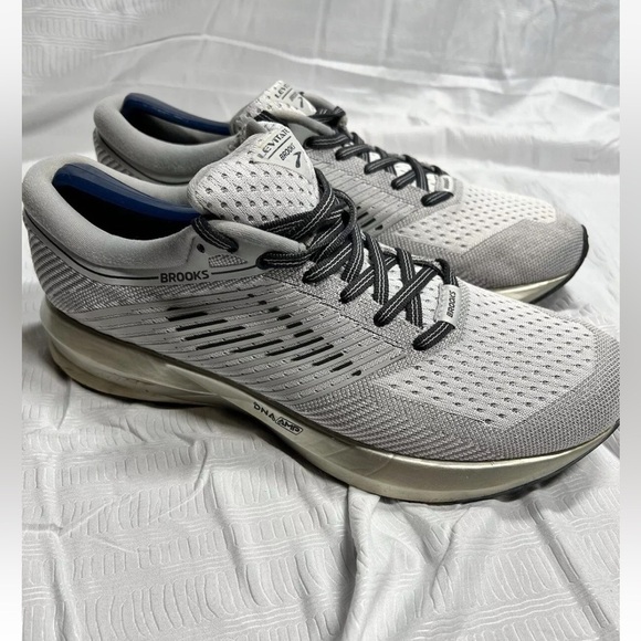 Brooks Shoes - Brooks Athletic Shoes - Gray and White